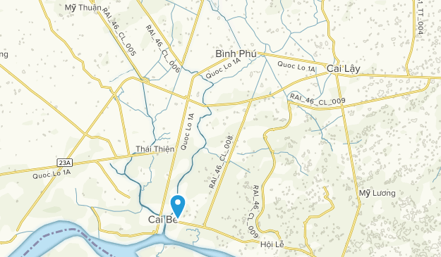 Huyện Cai Lậy, Tiền Giang Map