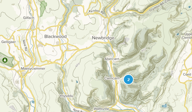 Blackwood, Caerphilly Map