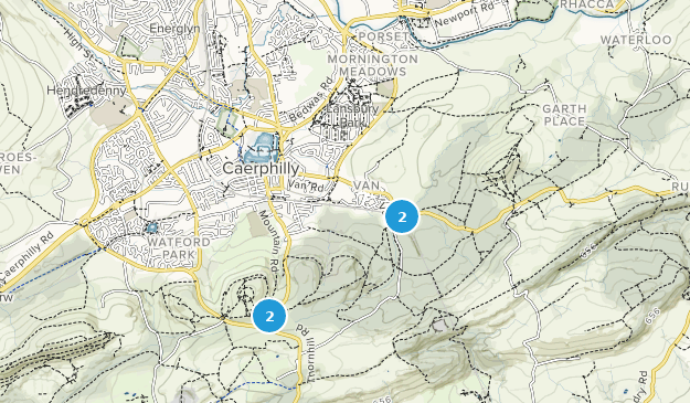 Caerphilly, Caerphilly Map