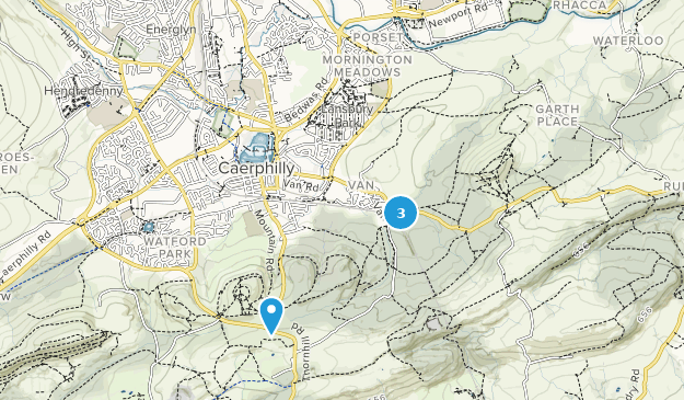 Caerphilly County Borough, Caerphilly Map