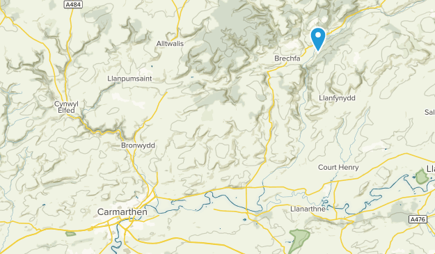 Carmarthen, Carmarthenshire Map
