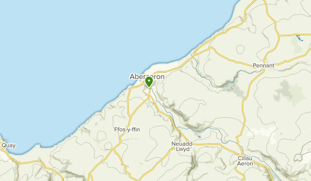 Aberaeron, Ceredigion Map