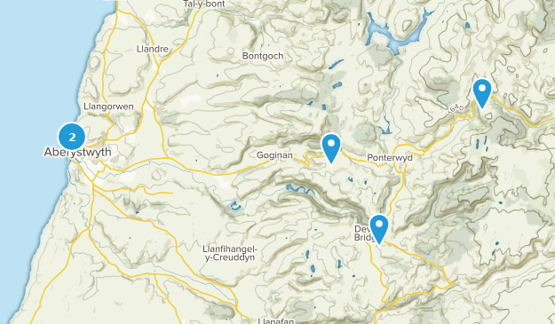 Aberystwyth, Ceredigion Map