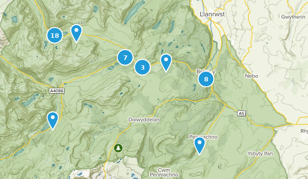 Betws-y-Coed, Conwy Map