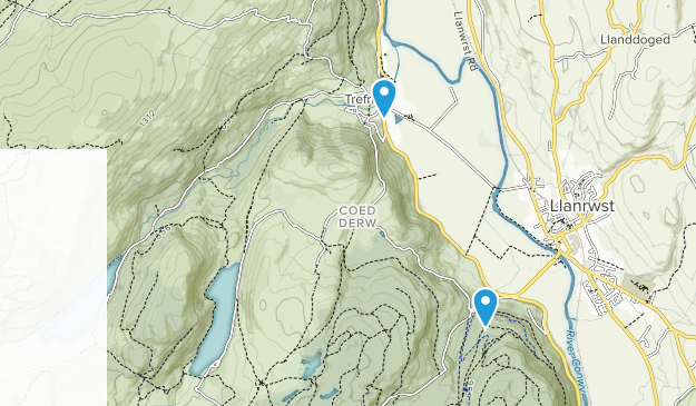 Trefriw, Conwy Map
