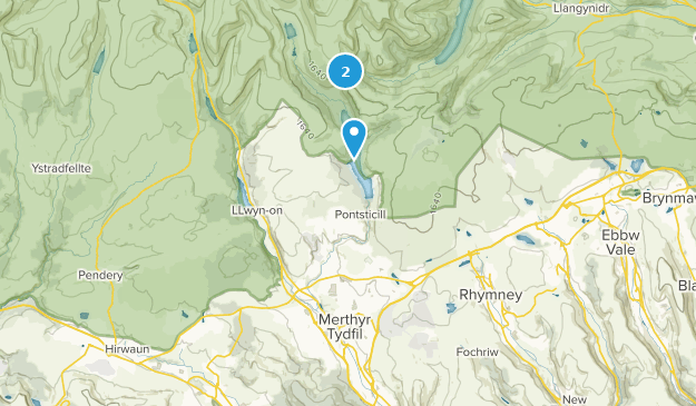 Merthyr Tydfil, Merthyr Tydfil Map