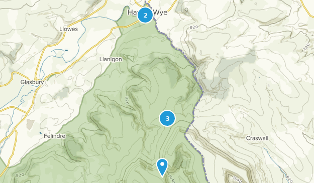 Hay on Wye, Powys Map