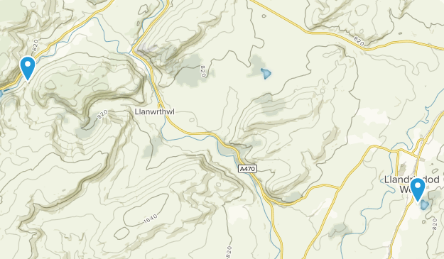 Llandrindod Wells, Powys Map