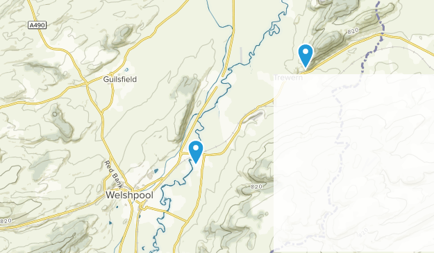 Welshpool, Powys Map
