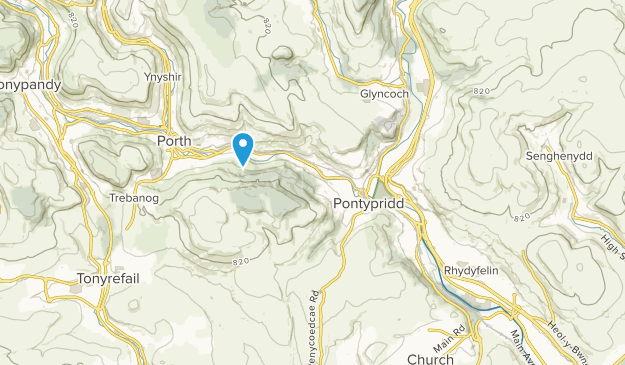 Pontypridd, Rhondda Map