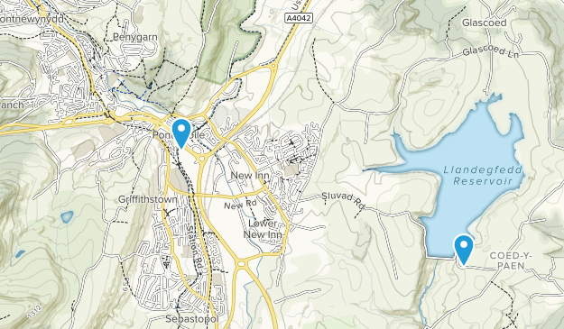 Pontypool, Torfaen Map