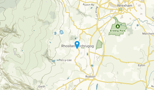 Rhosllannerchrugog, Wrexham Map