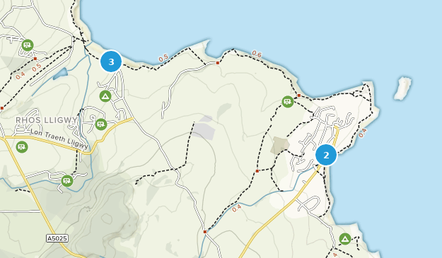 Moelfre, Ynys Môn Map