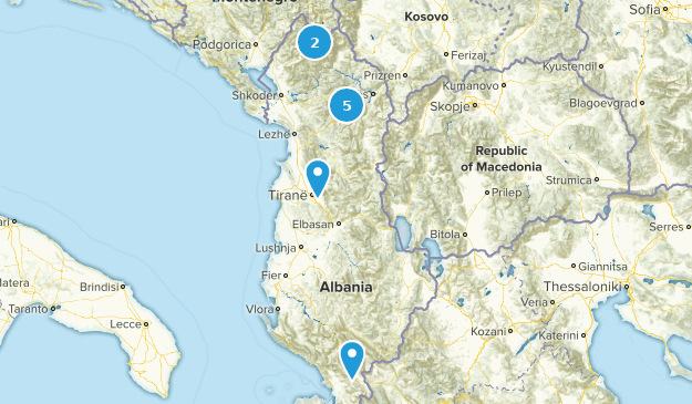 Albanie Map
