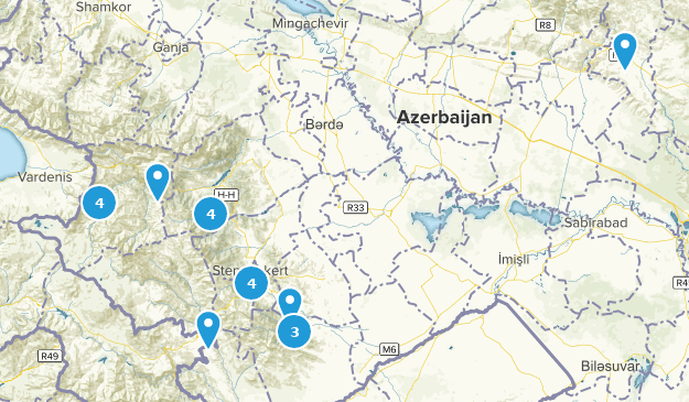 Azerbaïdjan Map
