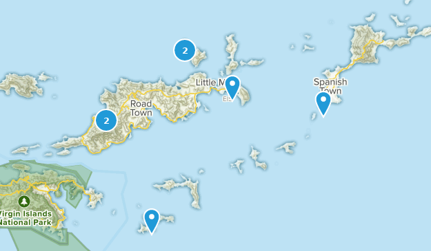 Islas Vírgenes Británicas Map