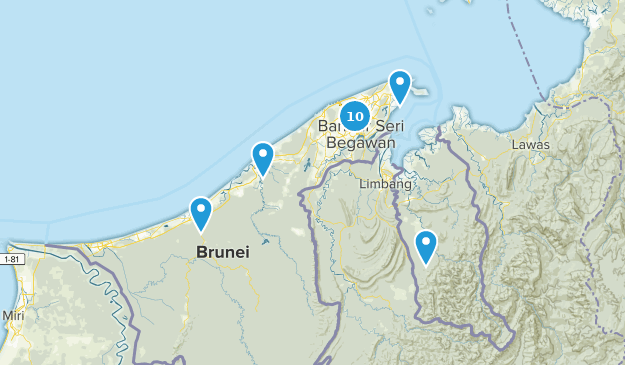 Brunéi Map