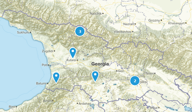 Géorgie Map