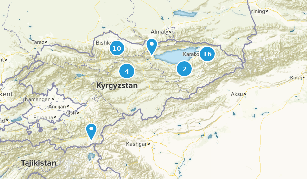 Kirgisistan Map
