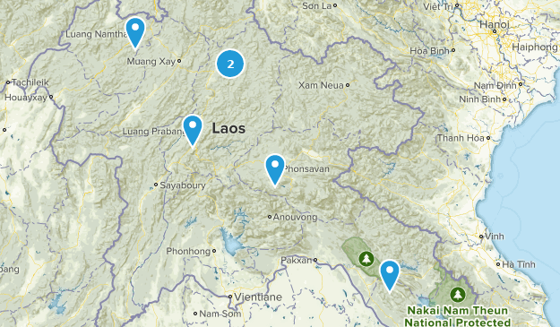 Laos Map