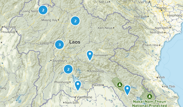 Laos Map