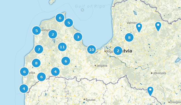 Lettland Map
