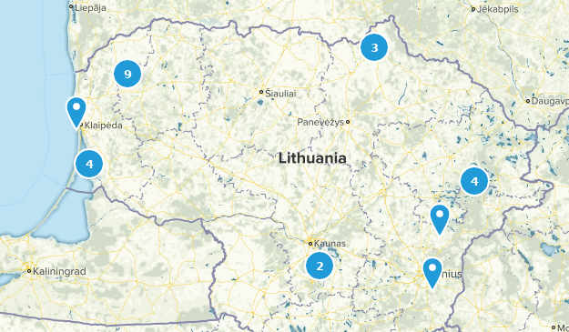 Lituanie Map