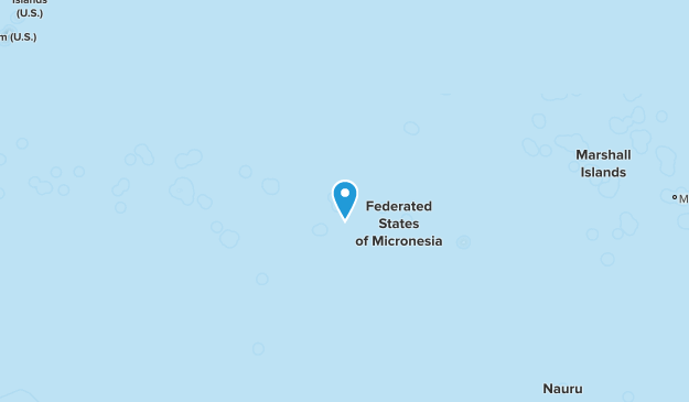 Federated States of Micronesia Map