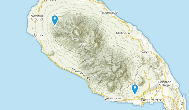 Saint Kitts and Nevis Map