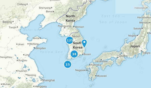 Südkorea Map