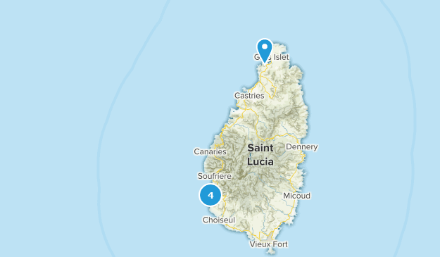 St. Lucia Map