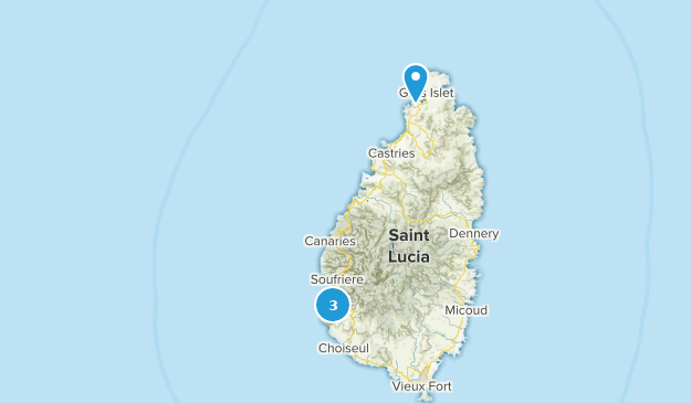 St. Lucia Map
