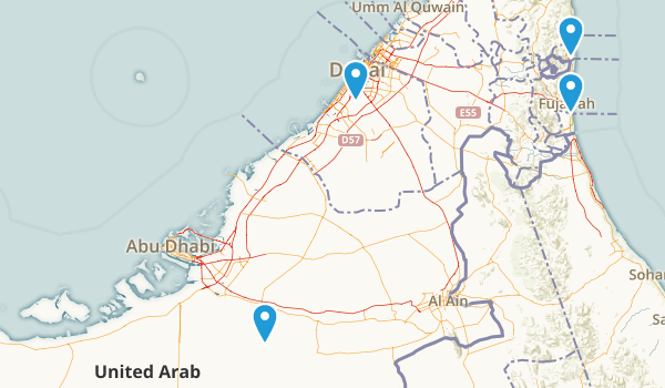 United Arab Emirates Map