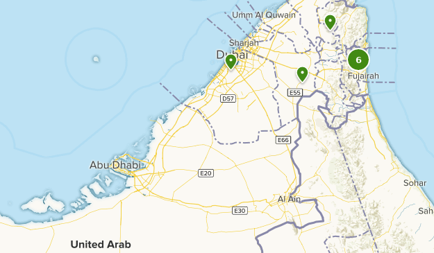 United Arab Emirates Map