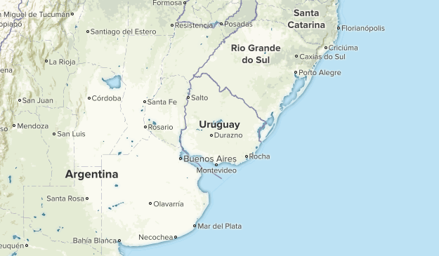 Uruguay Map