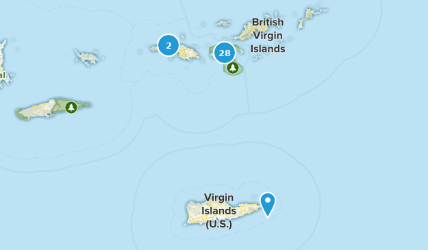 US Virgin Islands Map