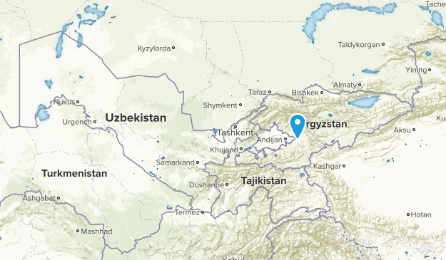 Usbekistan Map