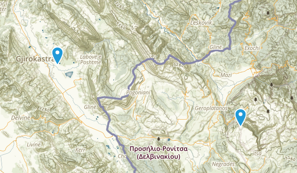Gjirokastër, Albania Map