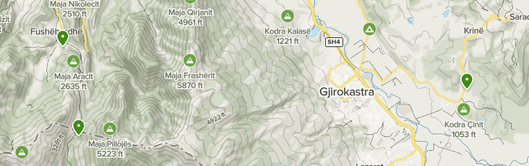 gjirokaster carte albanie