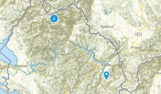 Kukës, Albanie Map
