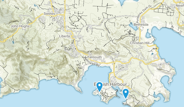 Saint Paul, Antigua Map