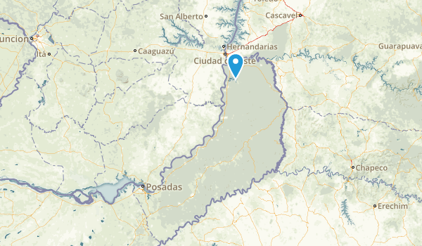 Misiones, Argentina Map