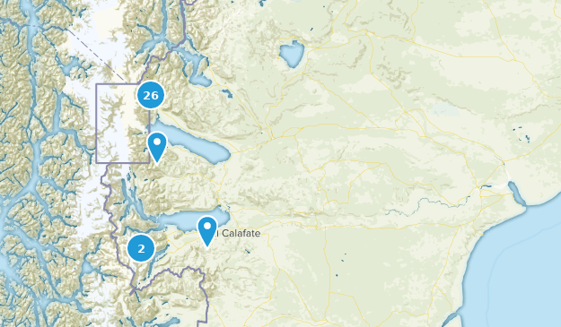 Santa Cruz, Argentine Map