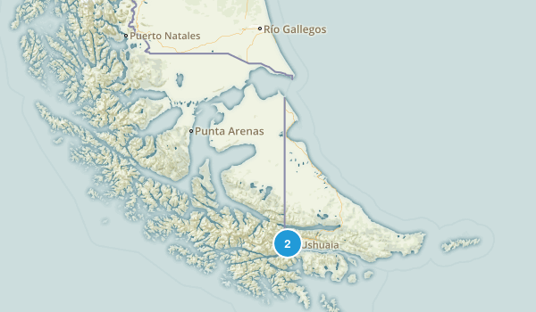 Tierra Del Fuego, Argentina Map
