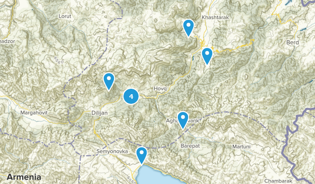 Tavush, Armenien Map