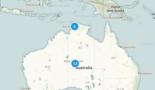 Northern Territory, Australia Map