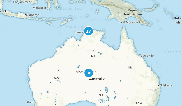 Northern Territory, Australia Map
