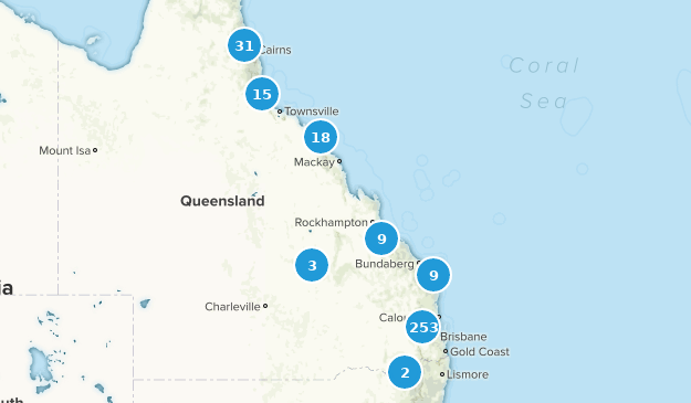 Queensland, Australie Map