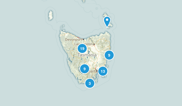 Tasmania, Australia Map