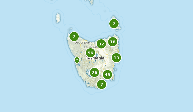 Tasmania, Australia Map